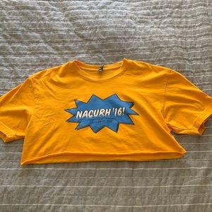 university of delaware cropped t shirt